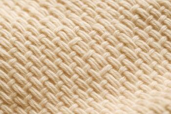 Close map of cotton weave with tiny slubs