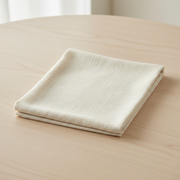 Soft cloth folded on a table