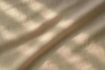 Morning light with diffuse shadow on linen