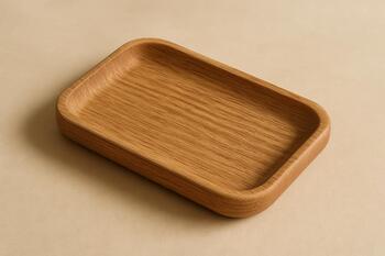 Mini oak tray with soft edges
