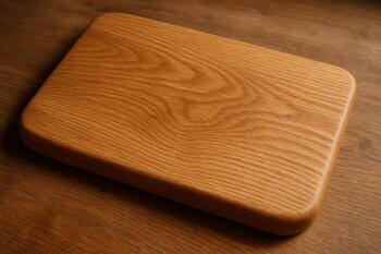 Oak slab with rounded edge